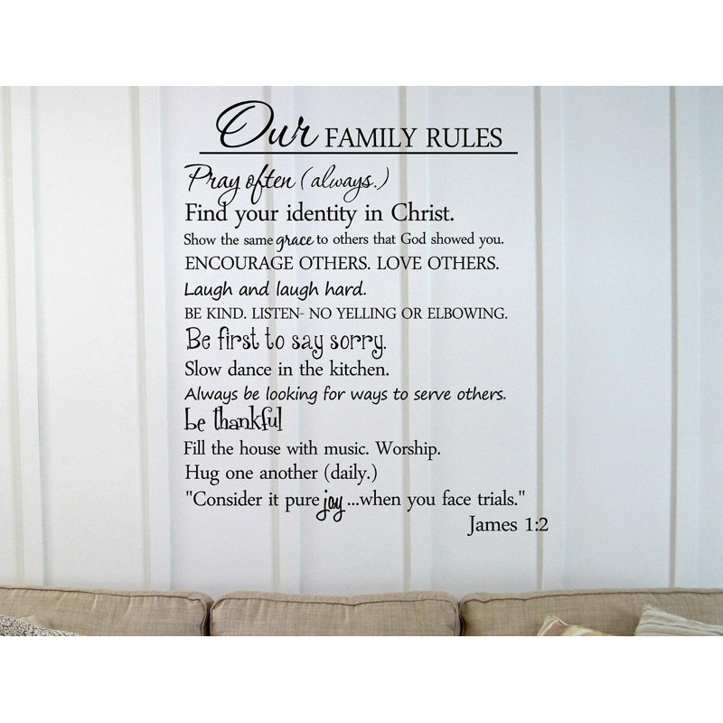 Text & Numbers Wall Decal