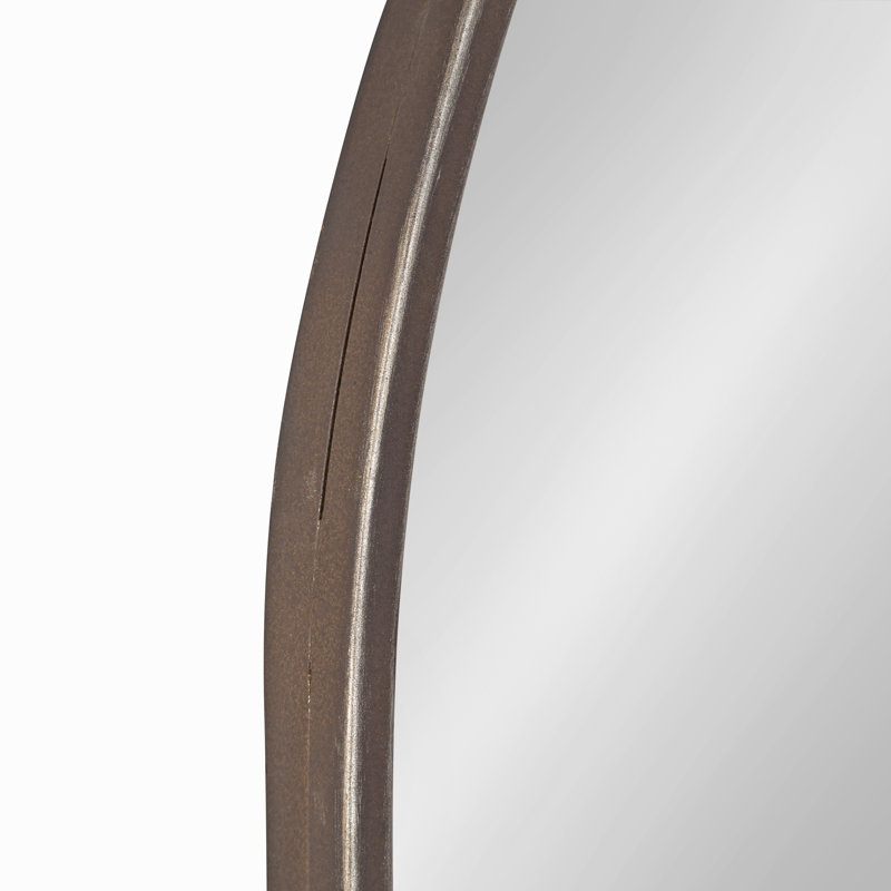 Ristaino Metal Flat Mirror, Bronze