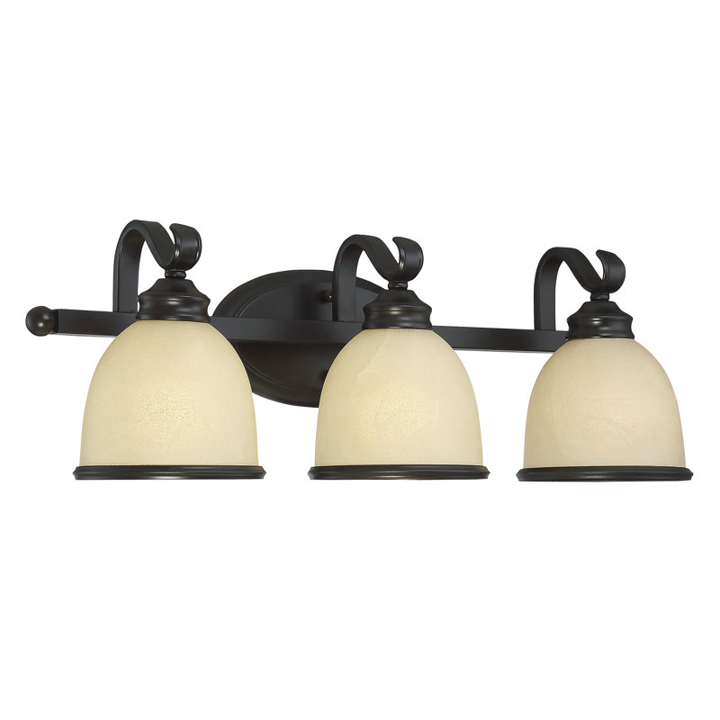 Éclairage pour meuble-lavabo 3 lumières Nan, Bronze anglais