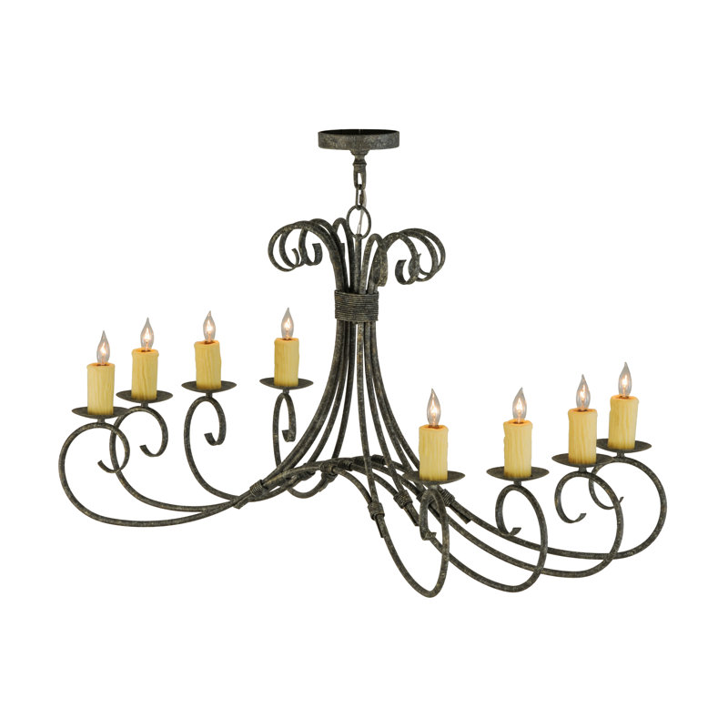 Lustree 8 lumières façon bougie classique Cauldwell