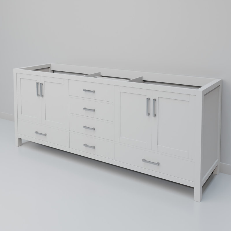 Jacques 72 in W x 22 in D Double Bath Vanity, White