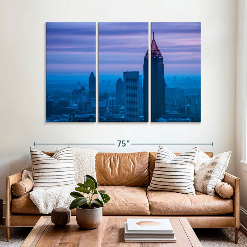 Crépuscule à Atlanta, H 42 po x l 65 po