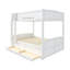 Grand lit superposé Stackhaven avec tiroirs et lit gigogne-133529072
