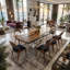 Signature Walnut Wood Dining Table-947638719