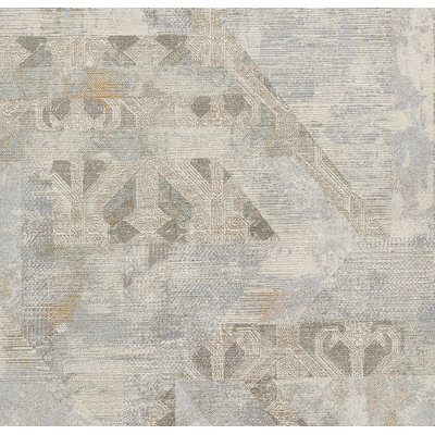 Tapis bleu en polyester Bungalow Rose Vaniyah