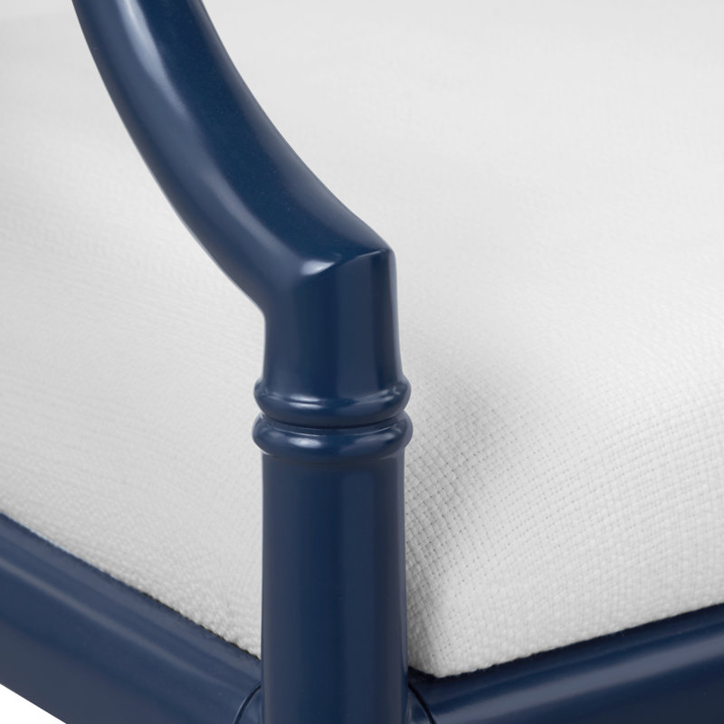 Delia Upholstered Arm Chair, Midnight Blue