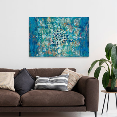 Mandala bleu et bohémien en bleu I