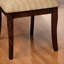 Chaise d’appoint rembourrée en brun Landa