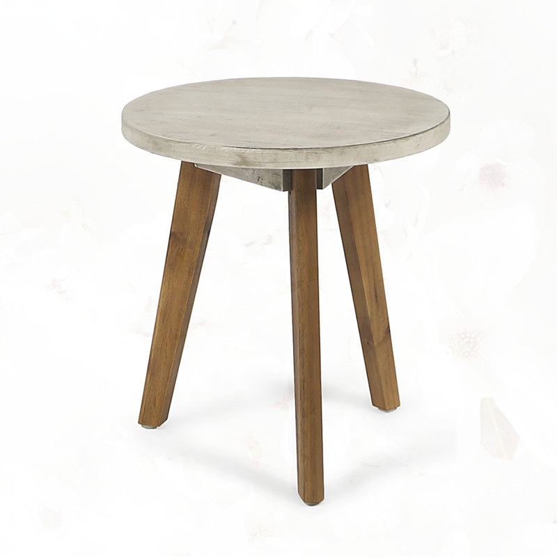 TABLE L 15,7 po, Gris clair