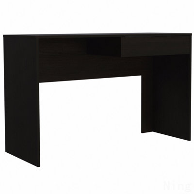 Bureau d'écriture Acre, noir avec un tiroir