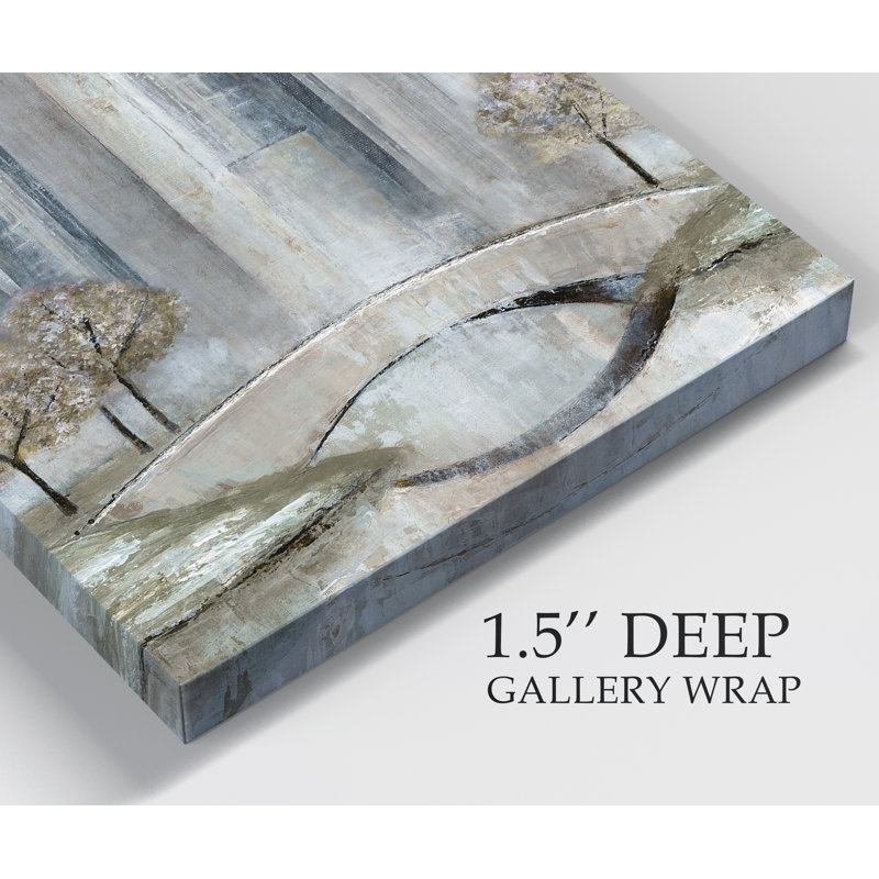 " Touch Of Modern Grays " 4 - Pieces, 18" H x 48" W x 1.5" D