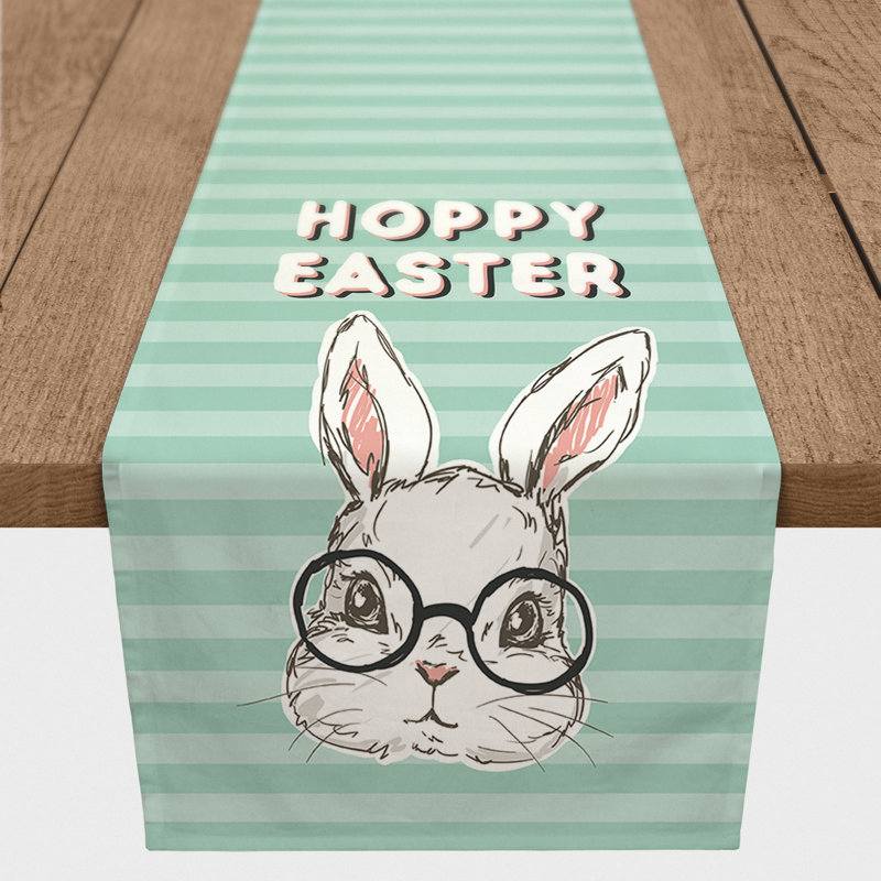 Clarenda Rectangle Easter Polyester Table Runner, 72" x 16"