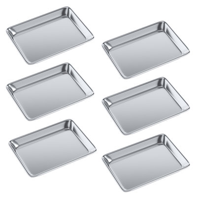 Moule à bonnets en aluminium de calibre 13 de 13 po x 10 po. Paquet de 6