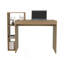 Bureau d'ordinateur, 3 tablettes, pin clair