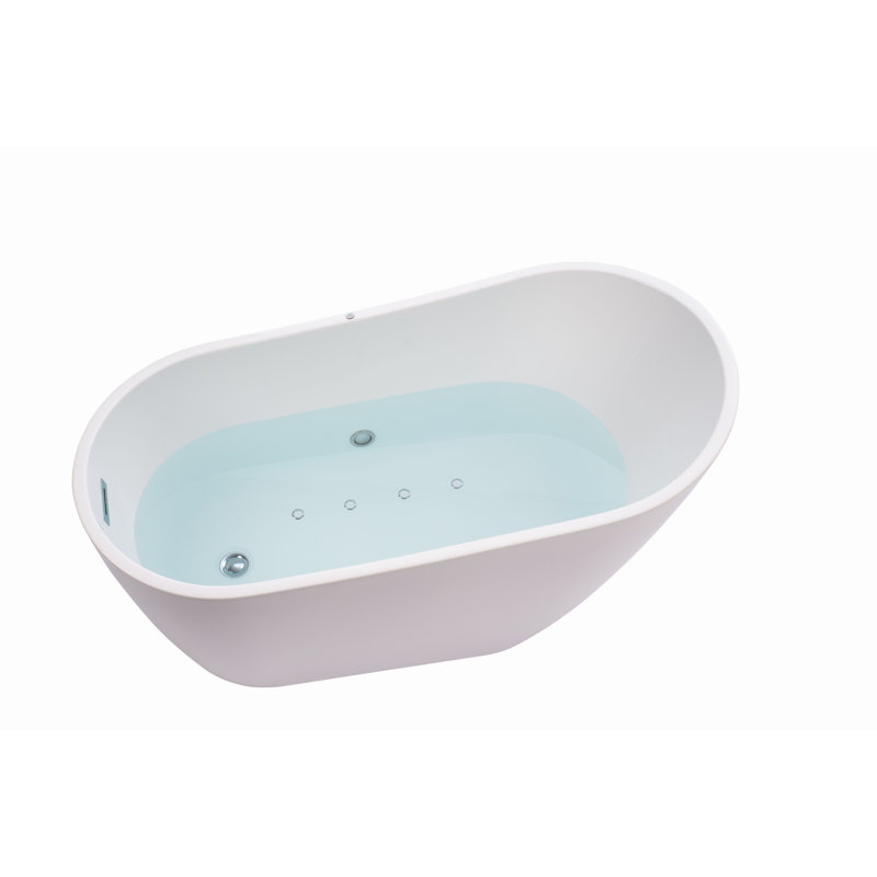 Baignoire autoportante en acrylique 55 po. X 28 po.
