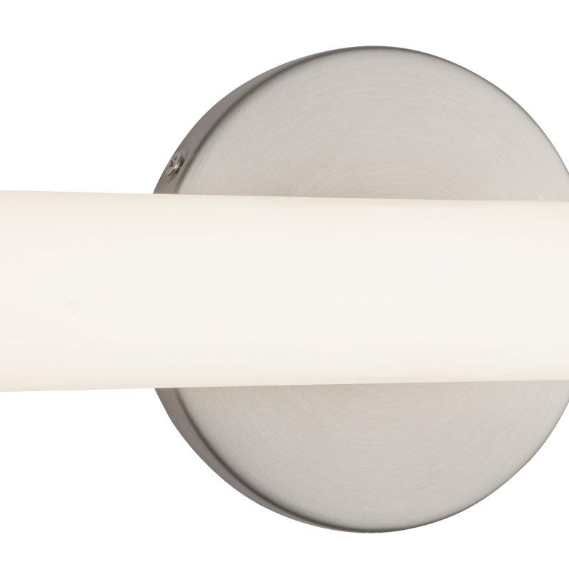 Tectra 18-in Black dimmable LED Wall Sconce, Nickel