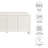 Waterflute 70" Fluted Sideboard Cabinet In White Matte-109218587