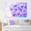 «Morning Dew Of Violets Flowers I - Violets», ensemble de reproduction d'art mural