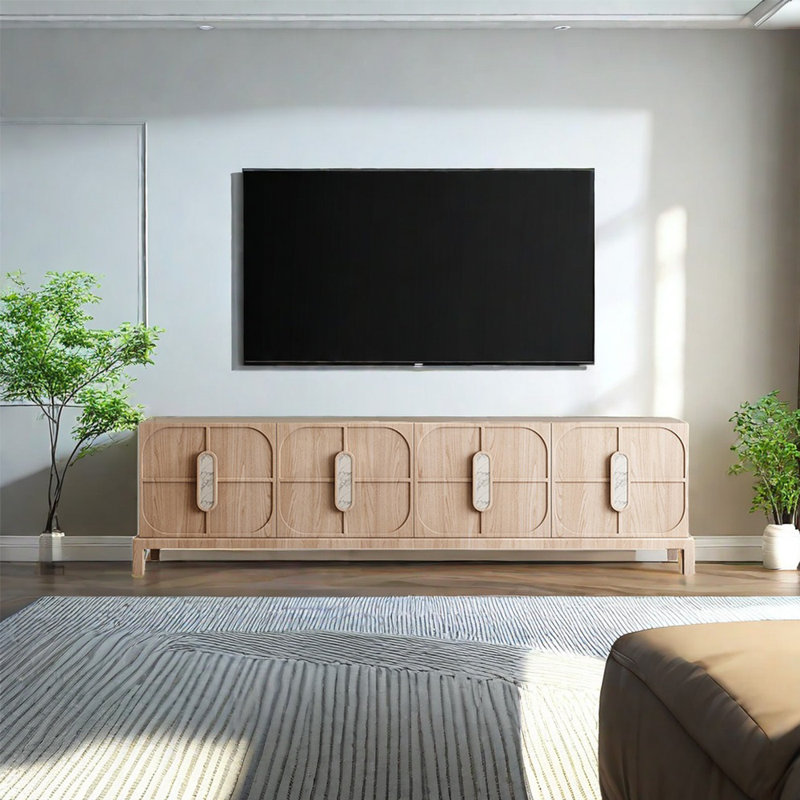 Meuble télé chinois simple, Brun orangé