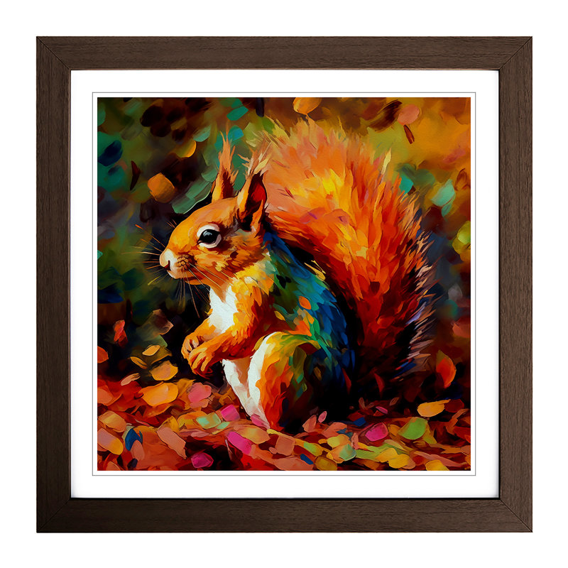 Squirrel Fauvism - Framed Print