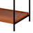 Johnston Honey Oak and Black 5-shelf Bookcase