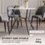 Lamberto Round Metal Base Dining Table-466641100