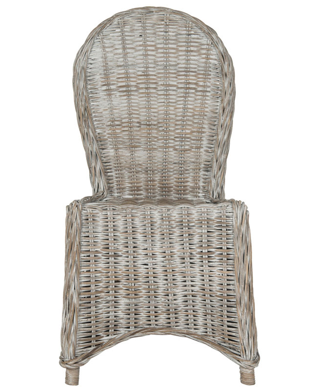 Chaise d'appoint en blanc délavé