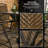 Dark Brown Patio Dining , 5, Foldable, Umbrella Compatible, Tempered Glass Table Chairs And , , Hole Table, Outdoor