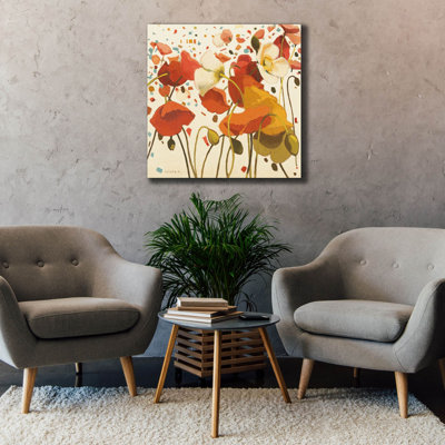 Coral Confetti' by Shirley Novak Canvas Wall Art