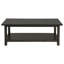 Table basse en bois avec tablette-117793524