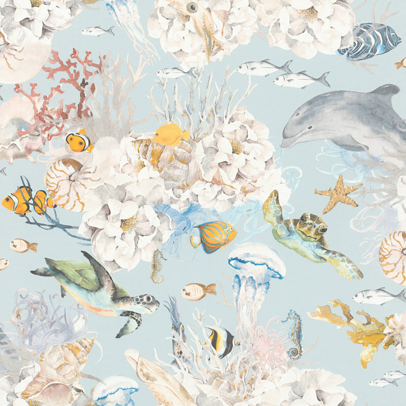 Coral Reef - Blue Multi