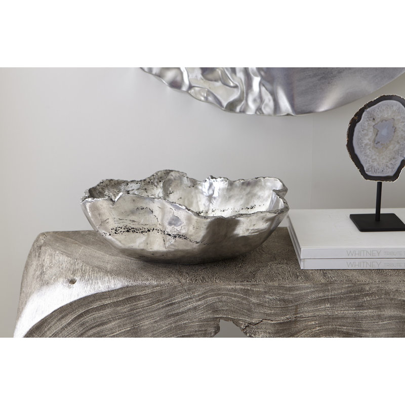 Resin Composite Bowl, Silver Leaf, Small