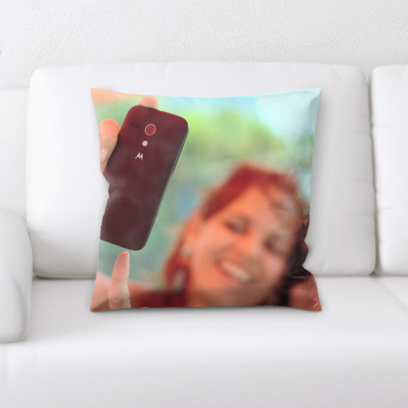 Coussin décoratif selfie