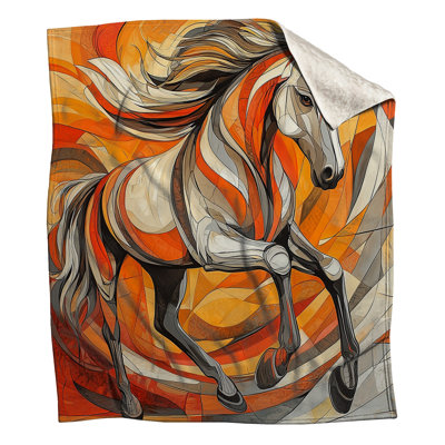 Couvertures de chevaux abstraites