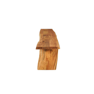 Live Edge Solid Wood Dining Bench by Loon Peak