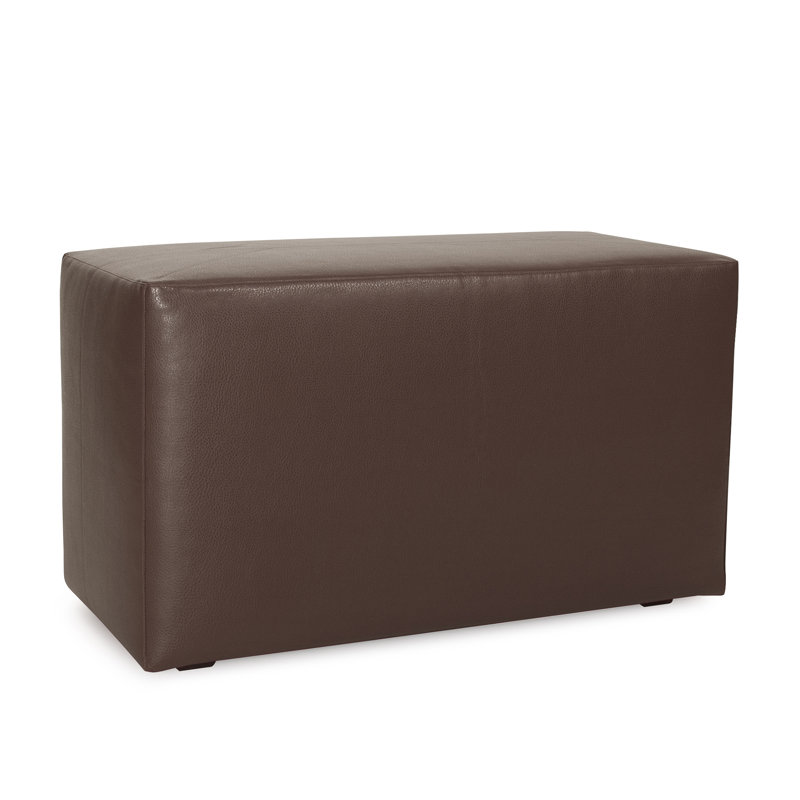 Asija Polyester Ottoman Slipcover, Avanti Pecan