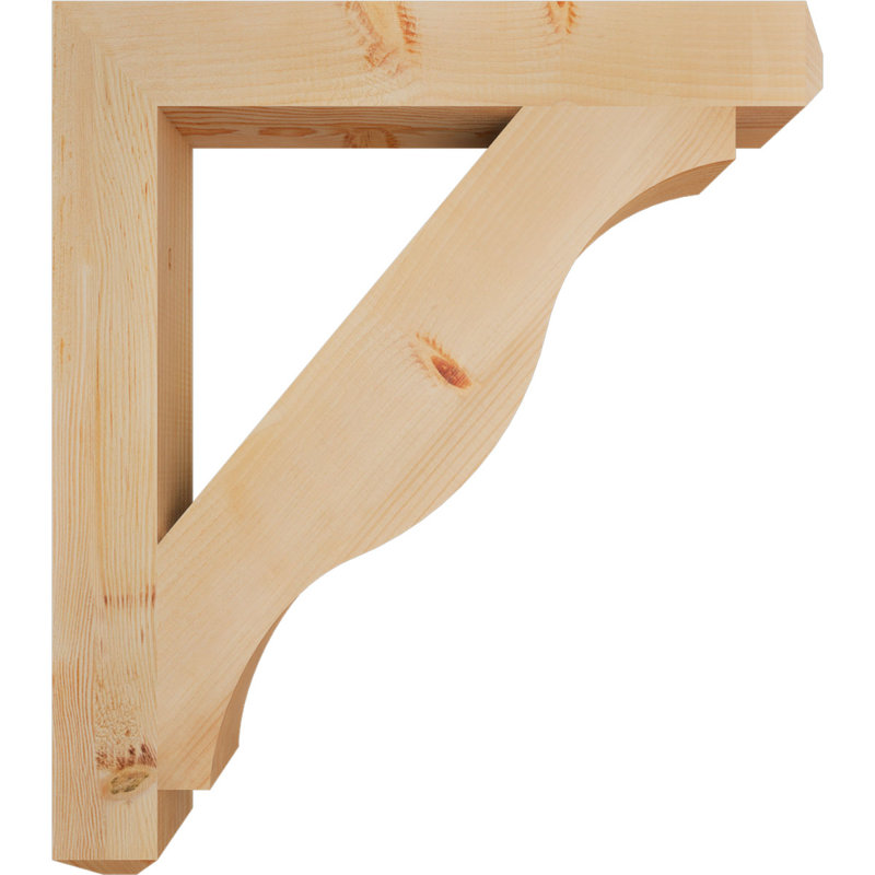 Support pour artisan Funston, H 34 po x l 3,5 po x P 30 po, Sapin de Douglas, Lisse