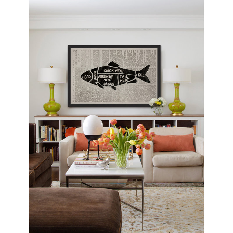" Fish Cuts II " by Eyre Tarney, 30" H x 45" W x 1.5" D