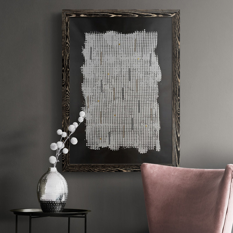 " Bits & Bytes II ", Black, 43.5" H x 31.5" W x 1" D