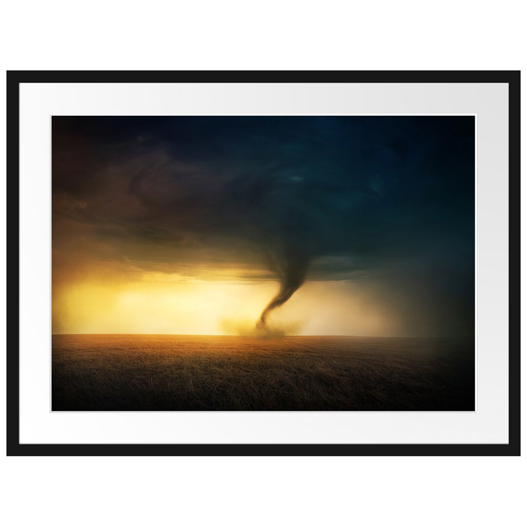 Gerahmtes Poster Naturgewalt Tornado