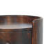 Table d'appoint ronde en velours moka