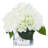 Faux Silk Hydrangea Arrangement in Vase-1957438894