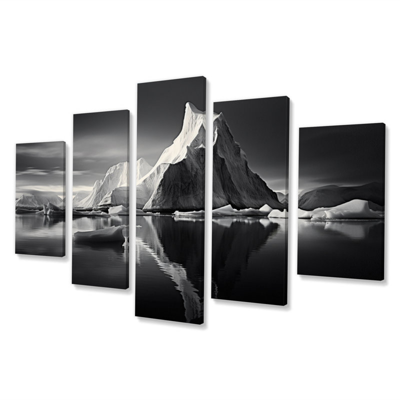 Brannan - impression d'art mural paysages - 5 panneaux