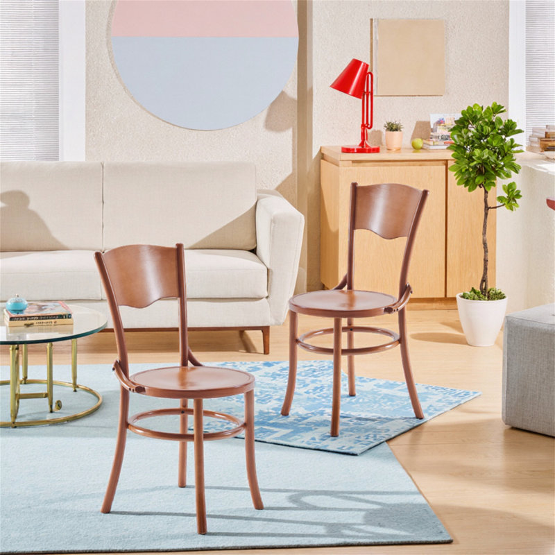 Solid Wood Dining Table And Chair Set (2-piece), Natural