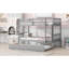 Twin Over Twin Bunk Bed With Trundle, Convertible Into Twin Size Beds-107092025