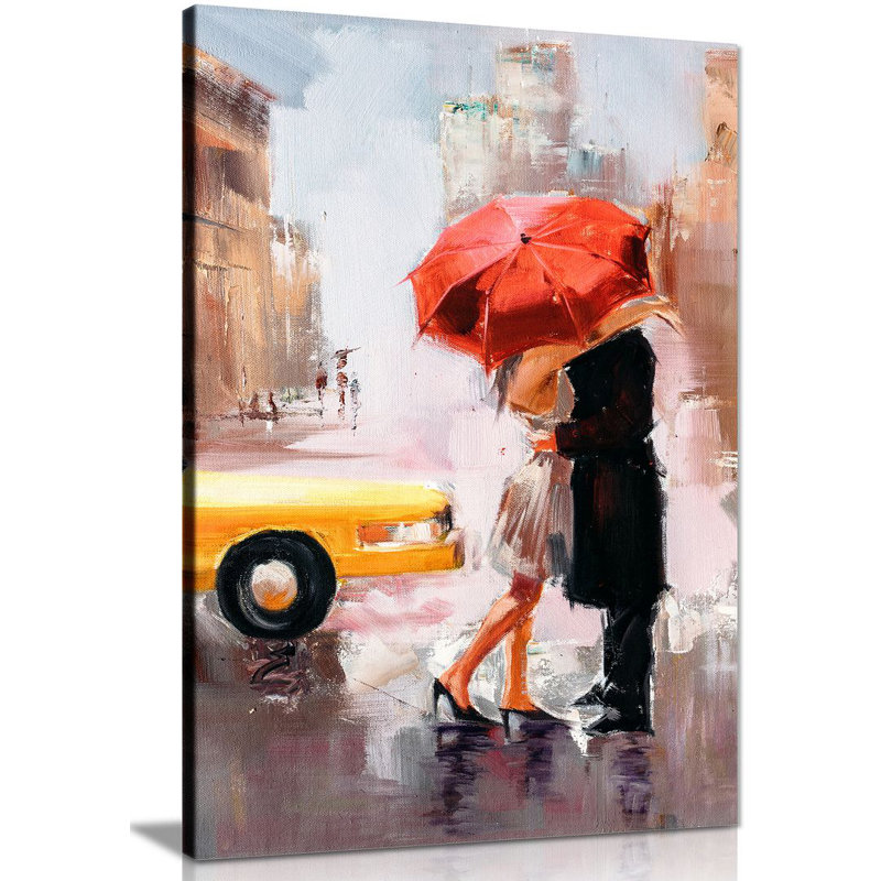 Dating Couple New York - Wrapped Canvas Print, 91cm H x 61cm W
