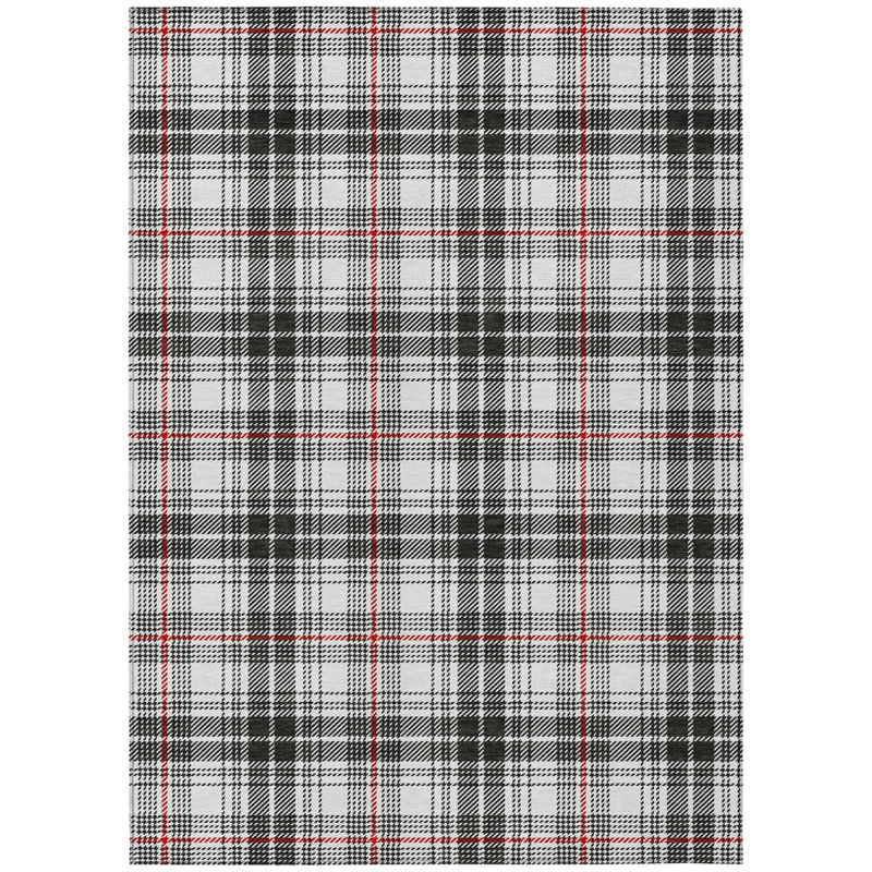 Tapis intérieur lavable noir 9 pi x 12 pi