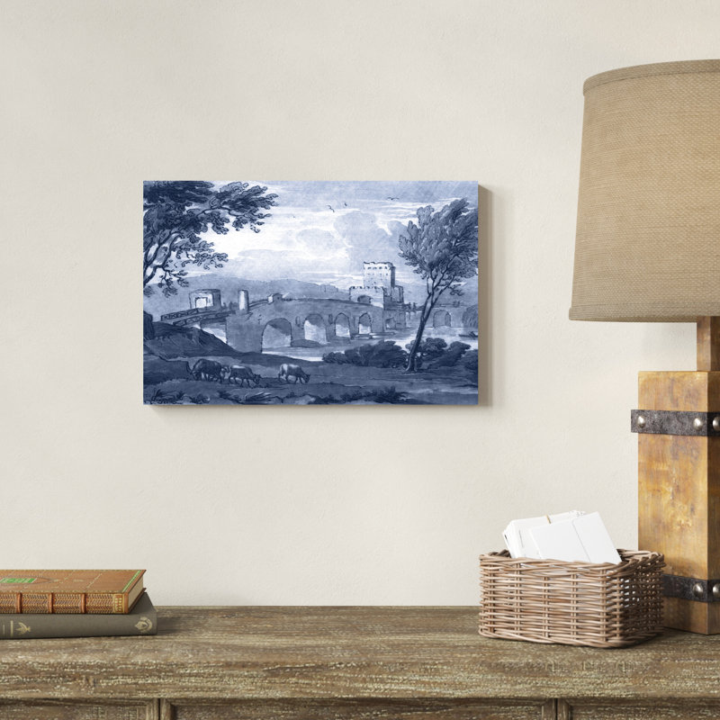«Pastoral Toile III», peinture sur toile, H 12 po x l 18 po