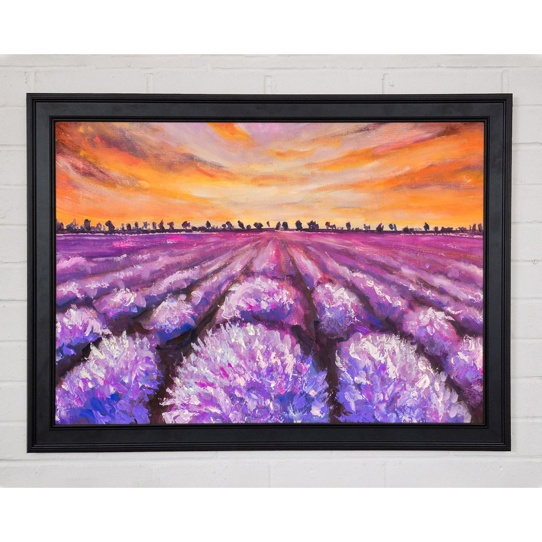 Gerahmtes Leinwandbild Lavender Fields Supreme