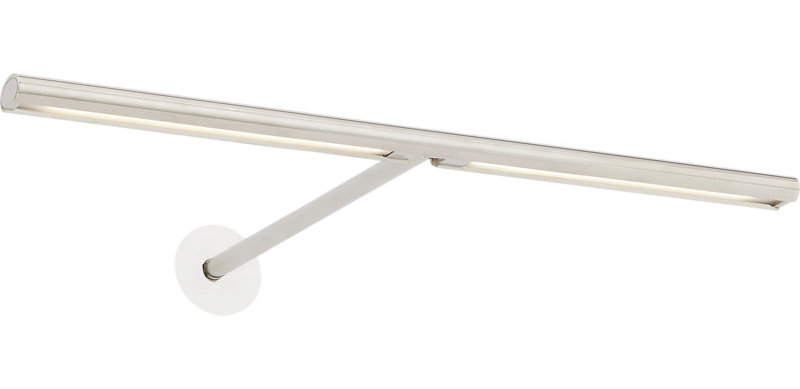 Plural Dome Picture Light, 0.5" H x 12" W x 8.9" D, Polished Nickel, 9.9